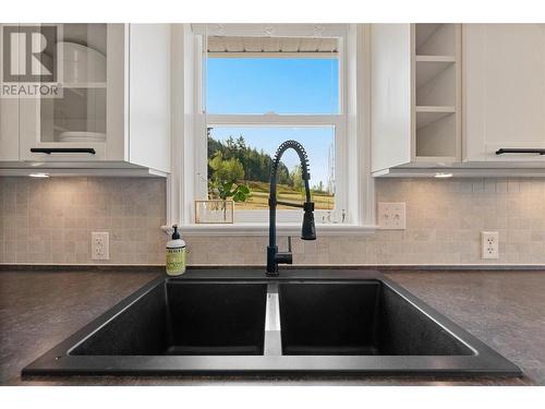 4331 Trans Canada Highway, Tappen, BC - Indoor Photo Showing Kitchen With Double Sink