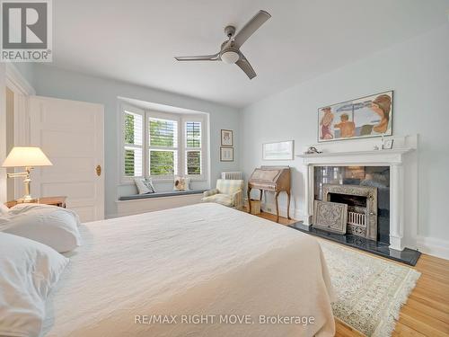 68 Tecumseth Street, Orillia, ON - Indoor Photo Showing Bedroom With Fireplace
