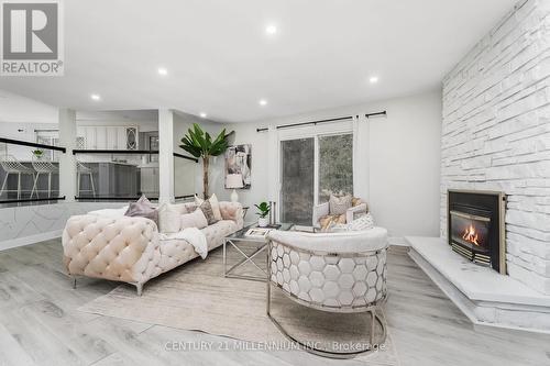 5 Crago Rd, Amaranth, ON - Indoor Photo Showing Living Room With Fireplace