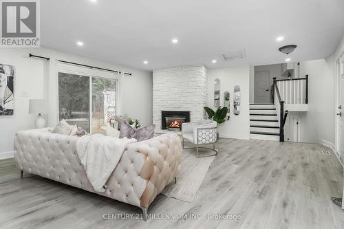 5 Crago Rd, Amaranth, ON - Indoor Photo Showing Living Room With Fireplace