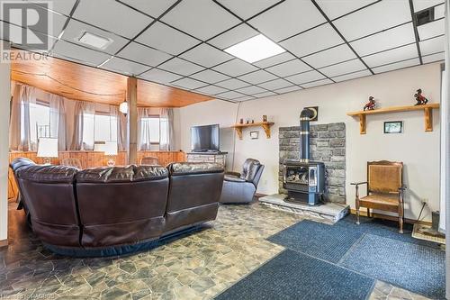 363618 Lindenwood Road, Kemble, ON - Indoor With Fireplace