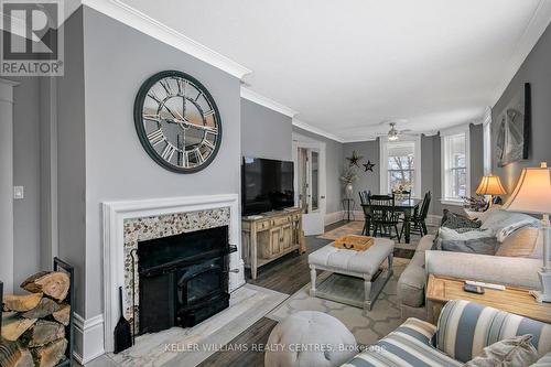 1 Cascade St, Parry Sound, ON - Indoor Photo Showing Living Room With Fireplace