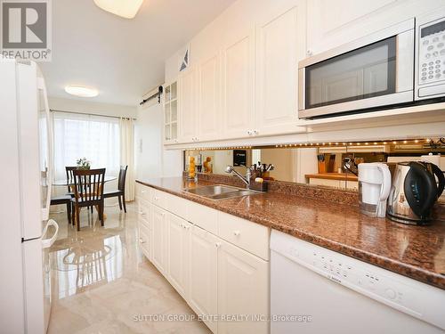 #1602 -50 Elm Dr E, Mississauga, ON - Indoor Photo Showing Kitchen With Double Sink