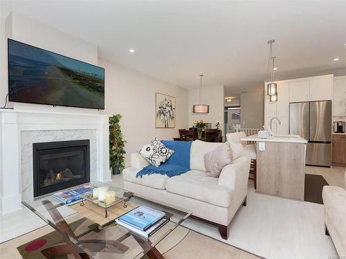 1273 Centauri Dr, Langford, BC - Indoor Photo Showing Living Room With Fireplace