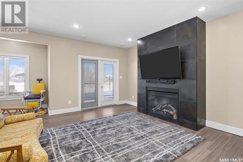 5 Gurney Crescent, Prince Albert, SK - Indoor Photo Showing Living Room With Fireplace