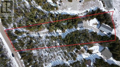 Lines to illustrate boundaries - not to scale. - 73 Larsen Cove Road, Northern Bruce Peninsula, ON - Outdoor With View