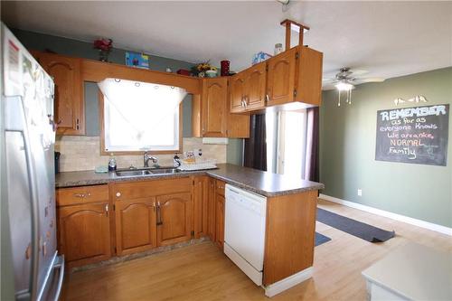 647 Bignell Avenue, The Pas, MB - Indoor Photo Showing Kitchen With Double Sink