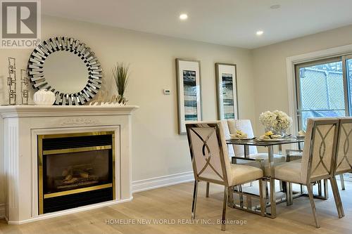18 Plank Road, East Gwillimbury, ON - Indoor Photo Showing Dining Room With Fireplace