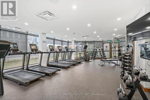 #1204 -330 Rathburn Rd W, Mississauga, ON - Indoor Photo Showing Gym Room