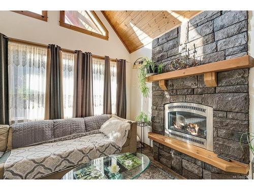 3816 Trailhead Dr, Sooke, BC - Indoor Photo Showing Living Room With Fireplace