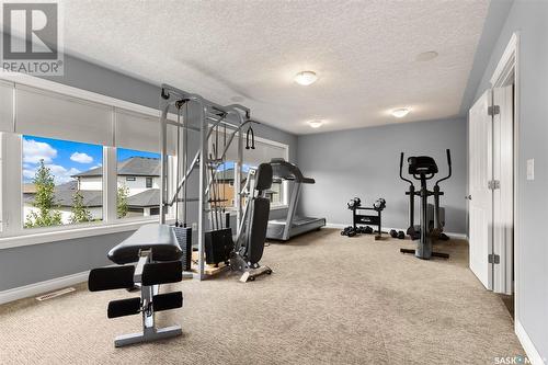 6037 Eagles Cove, Regina, SK - Indoor Photo Showing Gym Room