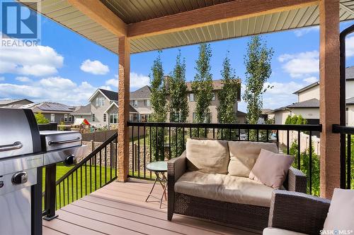 6037 Eagles Cove, Regina, SK - Outdoor With Deck Patio Veranda With Exterior