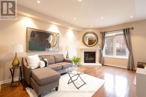 3 Shediac Rd, Brampton, ON - Indoor Photo Showing Living Room With Fireplace