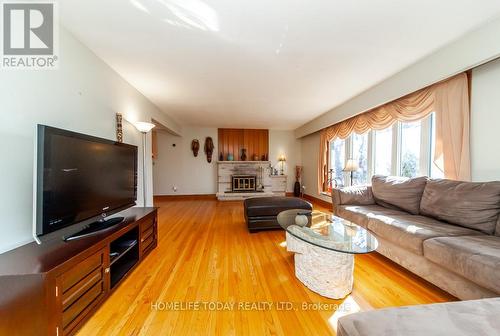 205 Frances Street, Whitby, ON - Indoor Photo Showing Living Room With Fireplace