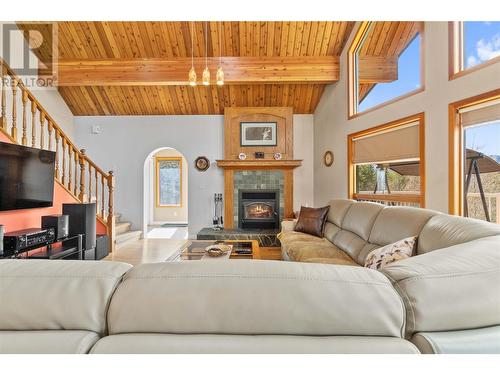 3318 Mcbride Road, Blind Bay, BC - Indoor Photo Showing Living Room With Fireplace