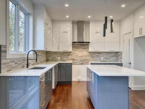 Kitchen - 97 Rue Deslauriers, Montréal (Pierrefonds-Roxboro), QC - Indoor Photo Showing Kitchen With Upgraded Kitchen