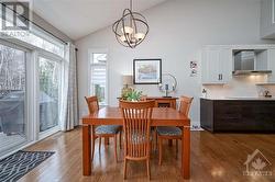 Dining area with access to rear yard deck/patio - 
