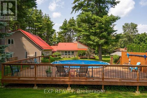 9680 Plank Road, Bayham, ON - Outdoor With Above Ground Pool With Deck Patio Veranda