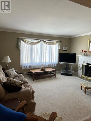 16A Bragg'S Lane, Wabana, NL - Indoor Photo Showing Living Room With Fireplace