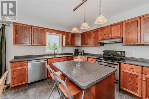95 Halls Drive, Elora, ON - Indoor Photo Showing Kitchen With Double Sink