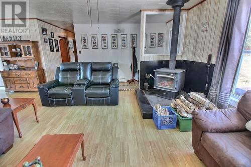 350 Gander Bay Road, Carmanville, NL - Indoor Photo Showing Living Room With Fireplace