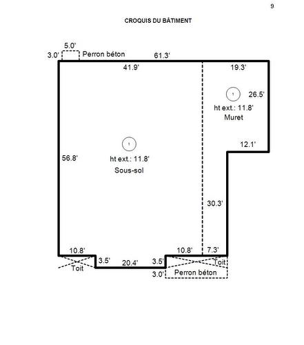 Plan (croquis) - 1212 Rue De L'Église, Saint-Félix-De-Kingsey, QC - Other