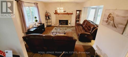 1 Hopkins Rd, Kawartha Lakes, ON - Indoor Photo Showing Living Room With Fireplace