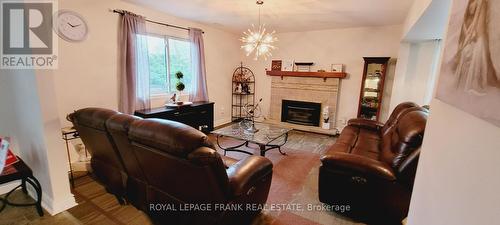 1 Hopkins Rd, Kawartha Lakes, ON - Indoor Photo Showing Living Room With Fireplace