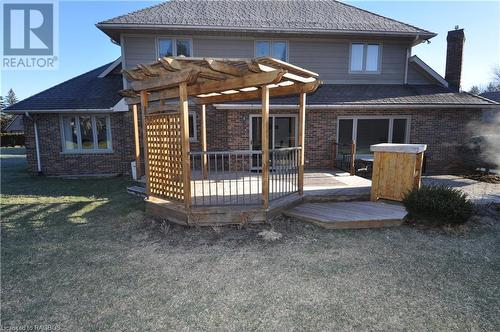 Large Cedar Deck - 345 Beechwood Drive, Georgian Bluffs, ON - Outdoor With Deck Patio Veranda