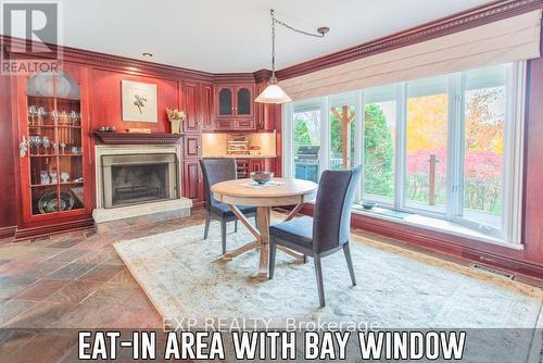 5258 Winston Churchill Boulevard, Erin, ON - Indoor Photo Showing Dining Room With Fireplace