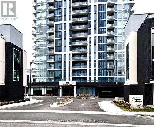 1208 - 385 Winston Road, Grimsby, ON - Outdoor With Balcony With Facade