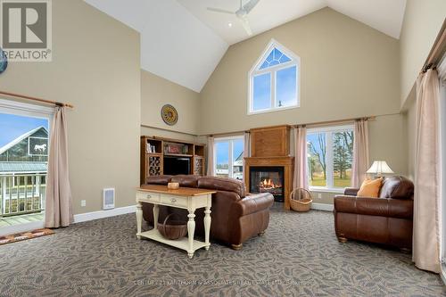 338 Cold Creek Road, Prince Edward County, ON - Indoor With Fireplace