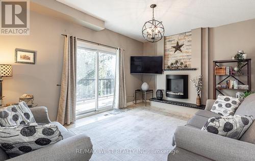 54 Boreham Circle, Brampton, ON - Indoor Photo Showing Living Room With Fireplace