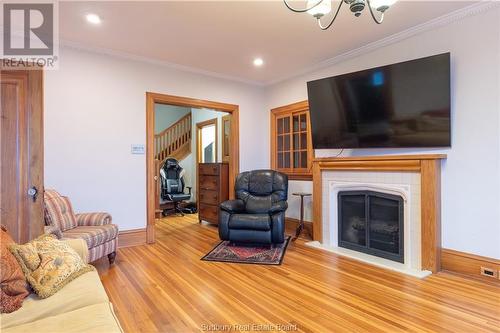 16 Baker Street, Sudbury, ON - Indoor Photo Showing Living Room With Fireplace