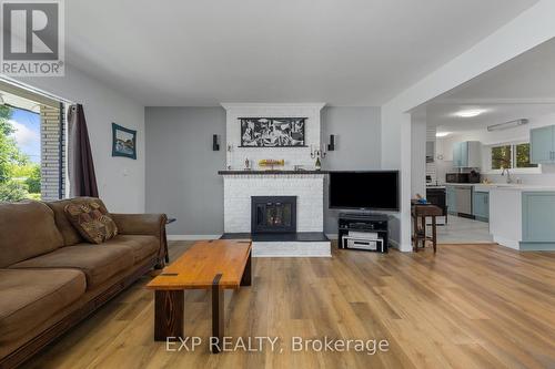 48 Purdy Street, Belleville, ON - Indoor Photo Showing Living Room With Fireplace