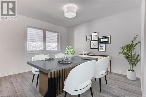 Virtually Staged - 80 Loucks Lane, Chatsworth, ON - Indoor Photo Showing Dining Room