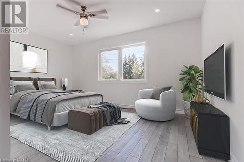 Virtually Staged - 80 Loucks Lane, Chatsworth, ON - Indoor Photo Showing Bedroom