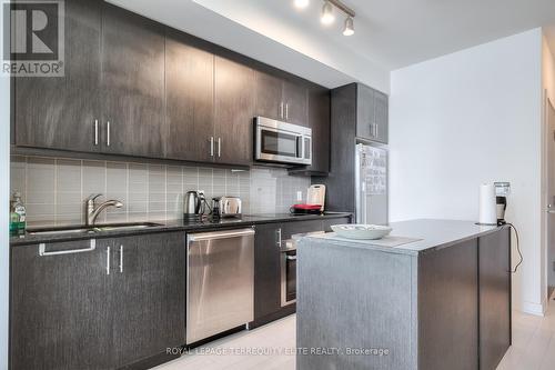 #1701 -1 The Esplanade Dr, Toronto, ON - Indoor Photo Showing Kitchen With Double Sink With Upgraded Kitchen