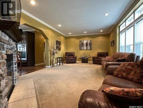 171 Northern Road E, Melville, SK - Indoor With Fireplace