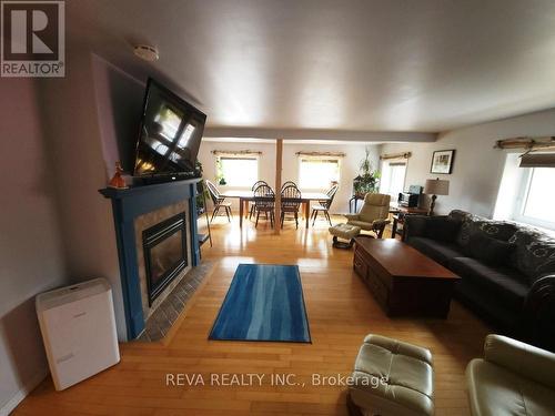 801 Highway 127, Hastings Highlands, ON - Indoor Photo Showing Living Room With Fireplace