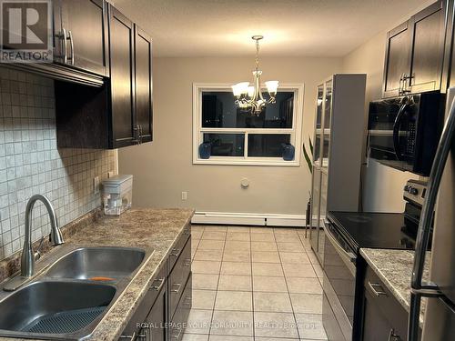 #503 -283 Fairway Rd N, Kitchener, ON - Indoor Photo Showing Kitchen With Double Sink