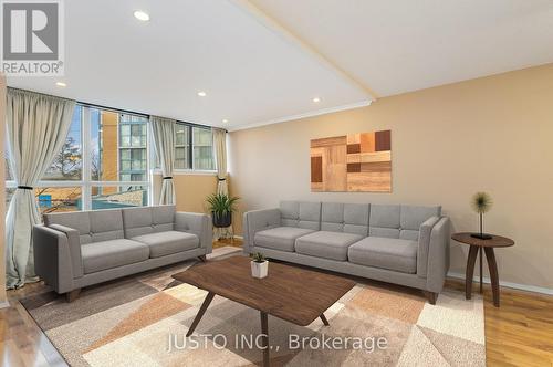 205 - 25 Trailwood Drive, Mississauga, ON - Indoor Photo Showing Living Room