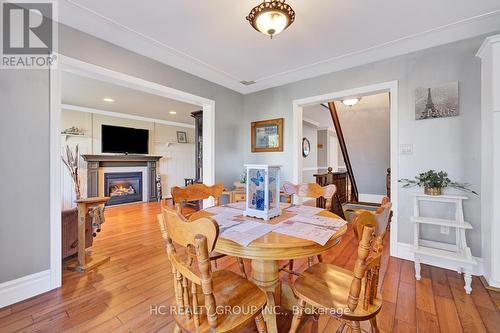 20 Green Mountain Court, Oro-Medonte, ON - Indoor Photo Showing Dining Room With Fireplace