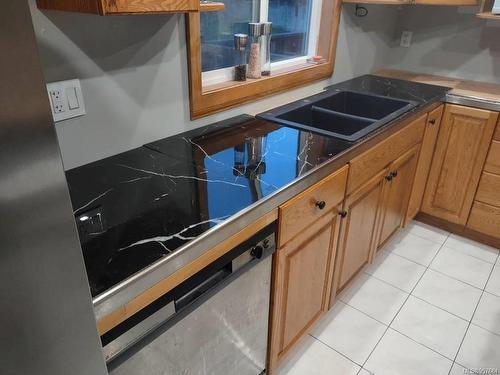 5737 Sooke Rd, Sooke, BC - Indoor Photo Showing Kitchen With Double Sink