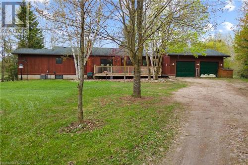 Landscaped and lighted yard - 262194 Concession 18, West Grey, ON 