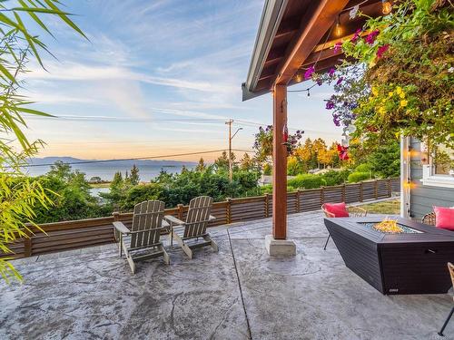 3602 Overlook Dr, Nanaimo, BC - Outdoor With Body Of Water With Deck Patio Veranda With View