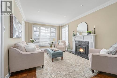 17 Oak Ridge Drive, Halton Hills, ON - Indoor Photo Showing Living Room With Fireplace