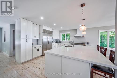 317 Riverside Dr, Kawartha Lakes, ON - Indoor Photo Showing Kitchen With Double Sink