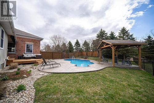 443 Bishopsgate Rd N, Brant, ON - Outdoor With In Ground Pool With Deck Patio Veranda With Backyard