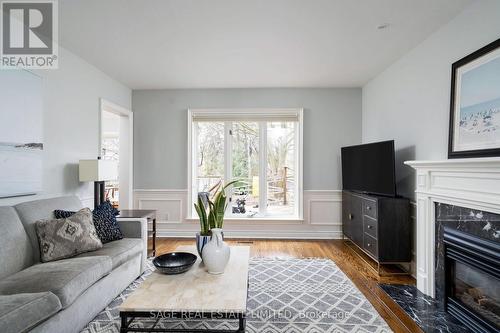 350 Longmore St, Toronto, ON - Indoor Photo Showing Living Room With Fireplace